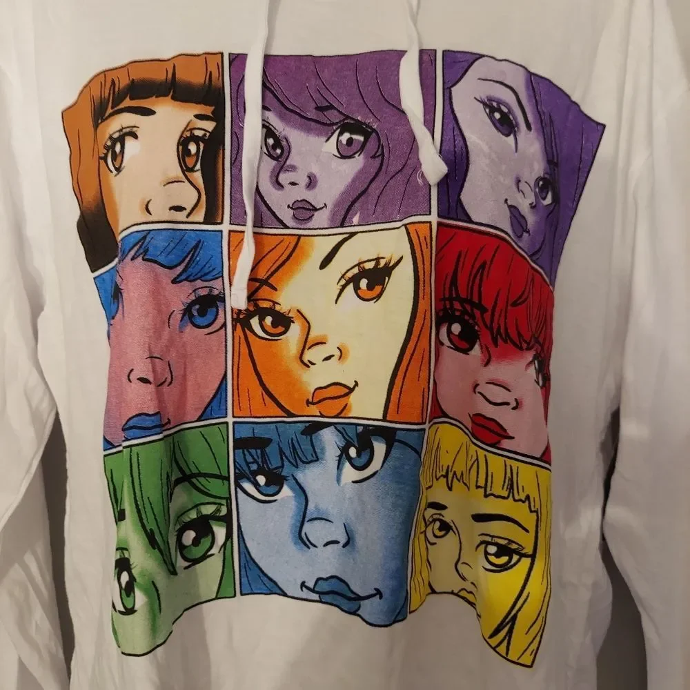 Anime Cartoon Hoodie Long Sleeve Tee NWT - Picture 3 of 6